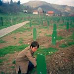 Amela H. (2005)  - Only here I can talk to my father and open up my soul. (Memorial and Cemetery in Potočari - Srebrenica)